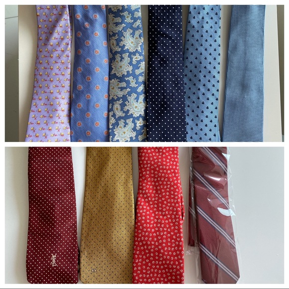 10 ties (19.99/each for Brooks Brothers YSL etc)